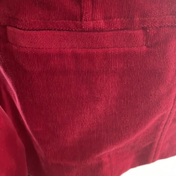 Vintage Optionelle Red Velvet Blazer size small - Picture 5 of 11